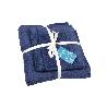 JUEGO DE 3  TOALLAS AZUL MARINO 580 G/M2 GAMA MARIN 30X50  50X100  70X140 CM