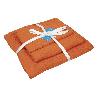 JUEGO DE 3 TOALLAS NARANJA 580 G/M2  GAMA AMANECER 30X50  50X100  70X140 CM