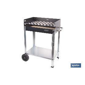 BARBACOA DE CARBÓN CON LADRILLO REFRACTARIO 567 X 360 X 830 MM