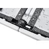 MESA PLEGABLE RECTANGULAR BLANCA CON BLOQUEO DE SEGURIDAD 180X70X72 CM