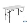 MESA PLEGABLE RECTANGULAR BLANCA 122X60X74 CM