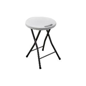 TABURETE PLEGABLE BLANCO 33X30X46CM VENTA UNITARIA