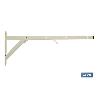 TENDEDERO BLANCO DE ESCUADRA PARA PARED 50 X 20 CM