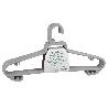 PACK DE 6 PERCHAS GRIS CLARO 38 X 18 CM