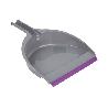 SET DE CEPILLO CON PALA Y BORDE DE GOMA COLOR LILA 33 X 23 X 9 CM