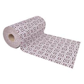 ROLLO DE ALFOMBRA EN CUADROS CROCHET 50% ALGODÓN 50% POLIÉSTER 50 CM X 15 M