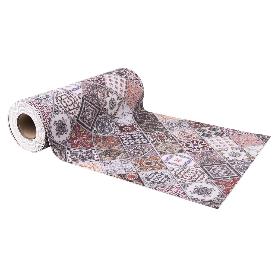 ROLLO DE ALFOMBRA VINÍLICA DISEÑO GEOMÉTRICO 84% VINILO 16% POLIÉSTER 52 CM X 20 M