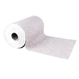 ROLLO DE ALFOMBRA VINÍLICA CON EFECTO JASPEADO GRIS CLARO 84% VINILO 16% POLIÉSTER 52 CM X 20 M