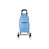 CARRO DE LA COMPRA AZUL PLEGABLE DE HIERRO CON 6 RUEDAS SUBE ESCALERAS 42 L