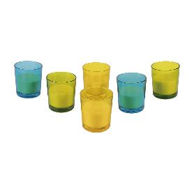 VELA AROMÁTICA DE CITRONELA VASO DECORADO  200 G