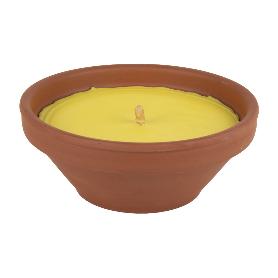 VELA AROMÁTICA DE CITRONELA RECIPIENTE TERRACOTA 300 G