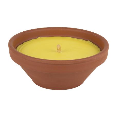 VELA AROMÁTICA DE CITRONELA RECIPIENTE TERRACOTA 300 G