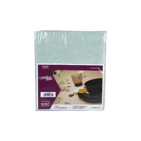 MANTEL ANTIMANCHAS RESINADO TURQUESA   1,40 X2,50M