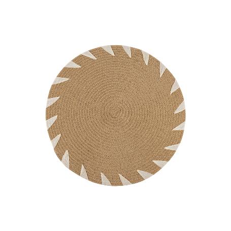 BAJOPLATO REDONDO DE COLOR NATURAL MEDIDA 38 CM   CAJA 6 UNID.