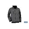 CHAQUETA POLAR MODELO WALKER 370 G/M GRIS-NEGRO TALLA XL