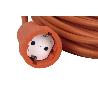 PROLONGADOR BIPOLAR CON T/T LATERAL 16A250V CABLE 10M NARANJA