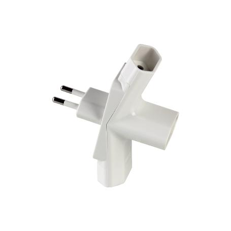 ADAPTADOR MULTIVIA 3 VIAS (10A-250V)