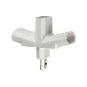 ADAPTADOR MULTIVIA 3 VIAS (10A-250V)