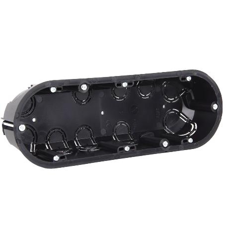 CAJA TRIPLE EMPOTRAR MECANISMOS 218X68X42 6 ENTRADAS TUBO   CAJA 6 UNID.