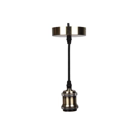 PORTALAMPARAS (CABLE+ROSETÓN) ORO CLARO E27 100X10CM