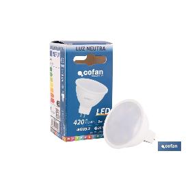 LÁMPARA LED COB 5 W GU-5.3 400 LM 4000 K