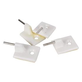 BL 4 UDS SOPORTE DE CORTINAS BLANCO   CAJA 12 UNID.