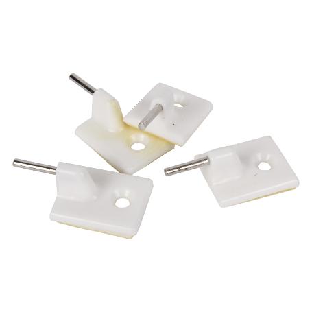 BL 4 UDS SOPORTE DE CORTINAS BLANCO   CAJA 12 UNID.