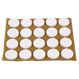 BLÍSTER DE 2X20 UDS. FIELTRO BLANCO REDONDO 17X3 MM VENTA UNITARIA