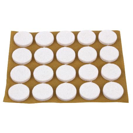 BL 2X6 UDS FIELTRO REDONDO BLANCO 27X3MM   CAJA 10 UNID.