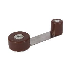 TOPE RETENEDOR GIRATORIO MARRON   CAJA 12 UNID.