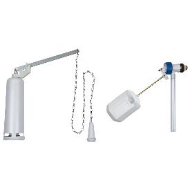 MECANISMO COMPLETO CISTERNA TANQUE ALTO CON GRIFO LATERAL Y DESCARGADOR