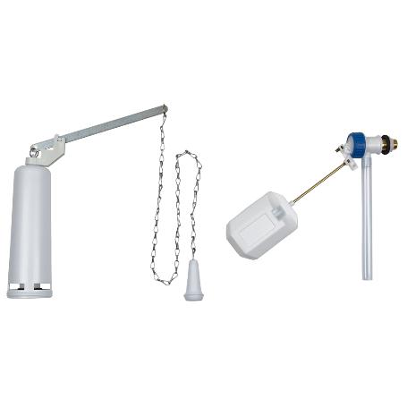 MECANISMO COMPLETO CISTERNA TANQUE ALTO CON GRIFO LATERAL Y DESCARGADOR