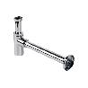 SIFÓN BOTELLA CROMADO CILÍNDRICO SALIDA Ø32-40 330 MM Y RACOR 1 1/4