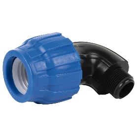 CODO 90° ROSCA MACHO PP PN16 90 X 4
