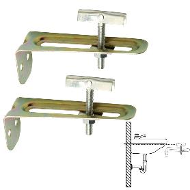 JUEGO ESCUADRAS SANITARIO SOPORTE LAVABO 10 CM. (2PIEZAS)