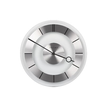 RELOJ DE PARED Ø31CM CRISTAL/ALUM MODELO LECCO