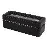 CAJA GUARDA RELOJES 5 UDS PIEL NEGRA