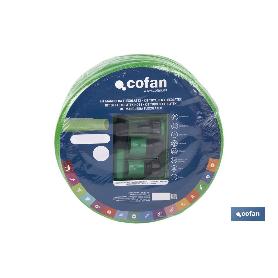 KIT MANGUERA FLEXOLÁTEX TRANSL. 19 MM (3/4) 10 M CON ACCESORIOS