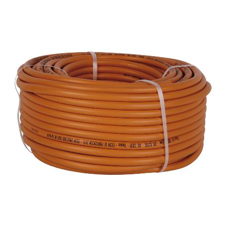TUBO GAS FLEXIBLE NARANJA UNE 53539 Ø9X60 M