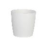 MACETA CAMELIA COLOR BLANCO 24.5X23.6CM   CAJA 12 UNID.