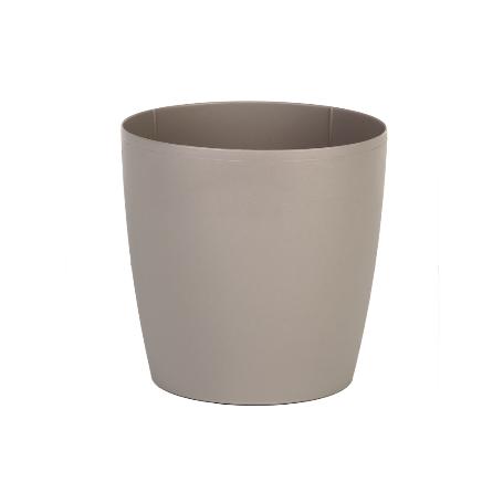 MACETA CAMELIA COLOR CREMA 14X13.8CM VENTA UNITARIA