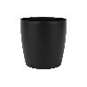 MACETA CAMELIA DE COLOR NEGRO 24,5 X 23,6 CM VENTA UNITARIA