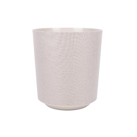 MACETA O MACETERO GAMA TEXTIL COLOR BEIGE PP Ø 285 X 316 MM 16 L VENTA UNITARIA