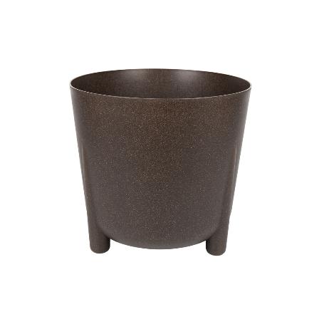 MACETA CON PATAS Y FILTRO DE DRENAJE COLOR CAFÉ WPC Ø 300 X 285 MM 12,4 L VENTA UNITARIA