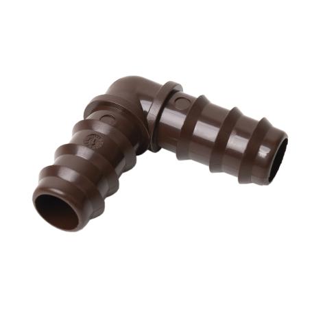 CONEXIÓN EN CODO Ø16MM (MARRÓN-MAX SEGUR.   CAJA 100 UNID.