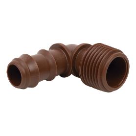 CON. EN CODO R.MACHO Ø16MM-1/2 (MARRÓN-MAX SEGUR.)   CAJA 100 UNID.