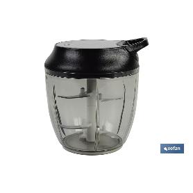 PICADORA MANUAL, TAPA Y ACCESORIO BATIDOR 900 ML