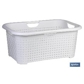 CESTA MULTIUSOS BLANCA 59 X 38 X 26 CM   CAJA 6 UNID.