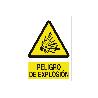 SEÑAL POLIESTIRENO 420X297 MM. PELIGRO DE EXPLOSIÓN