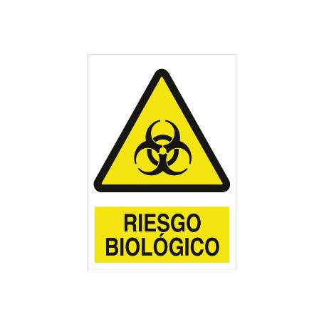 SEÑAL POLIESTIRENO 420X297 MM. RIESGO BIOLÓGICO